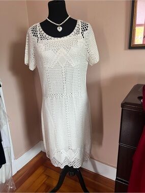 Ralph Lauren  Knit cream Short Sleeve Dress